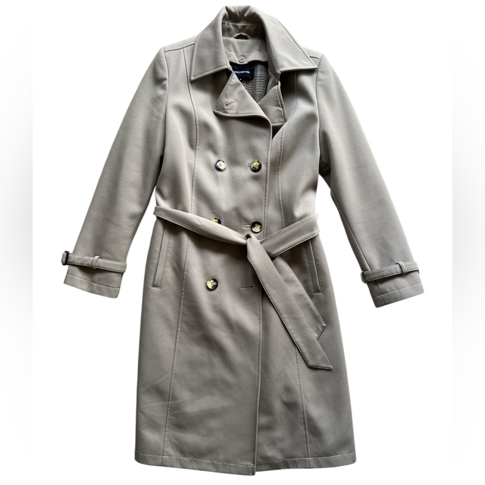 Jones New York Beige Tan Trench Coat Size 4